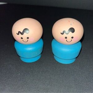 Fisher Price Little People Jumbo Blue Plastic Figure 2.5" Tall Vintage 1992